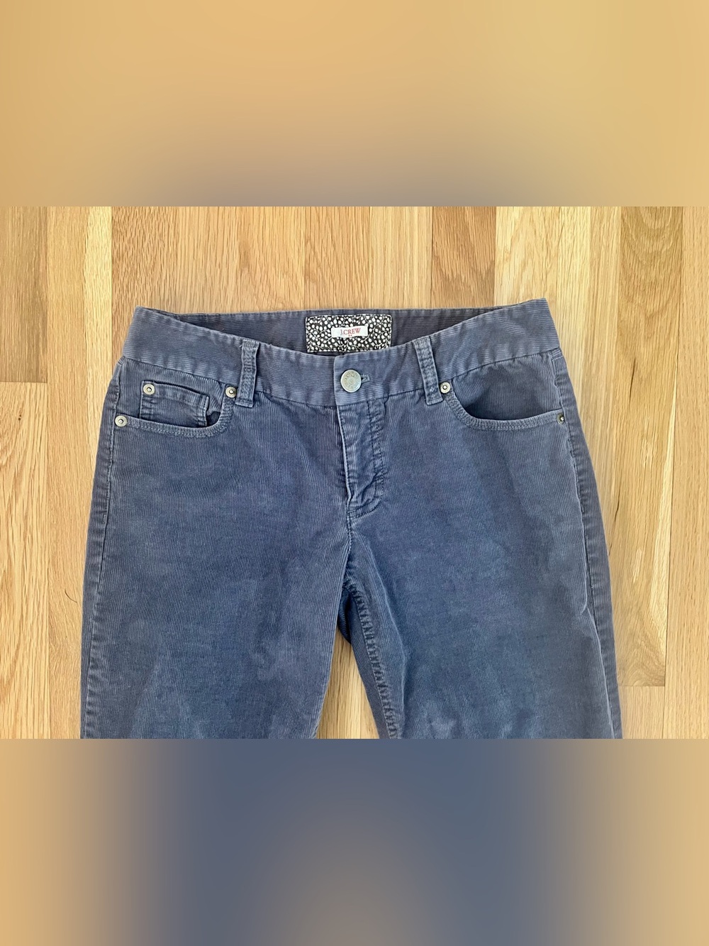 J. Crew Bootcut Straight Leg Corduroy Jeans in Slate Navy Blue Gray